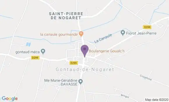 Localisation Gontaud de Nogaret Bp - 47400