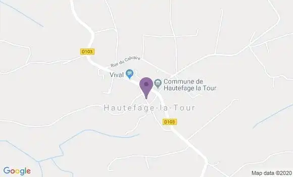 Localisation Hautefage la Tour Ap - 47340