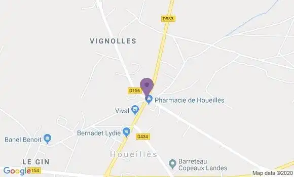 Localisation Houeilles Bp - 47420