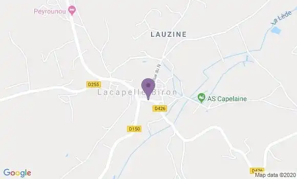 Localisation Lacapelle Biron Bp - 47150