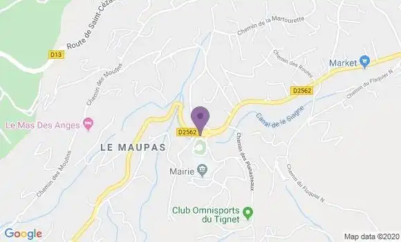 Localisation Le Tignet Ap - 06530
