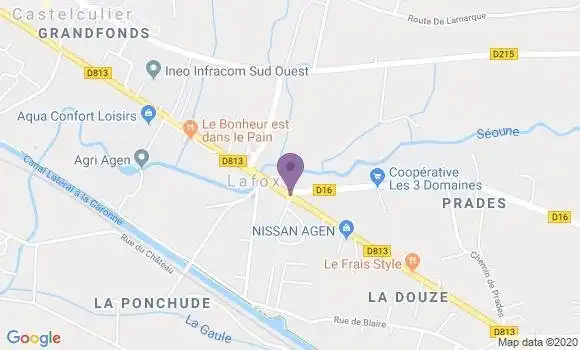 Localisation Lafox Bp - 47240