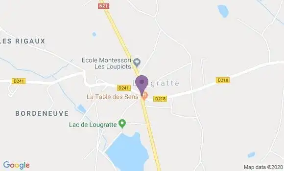 Localisation Lougratte Ap - 47290