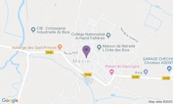 Localisation Mezin - 47170