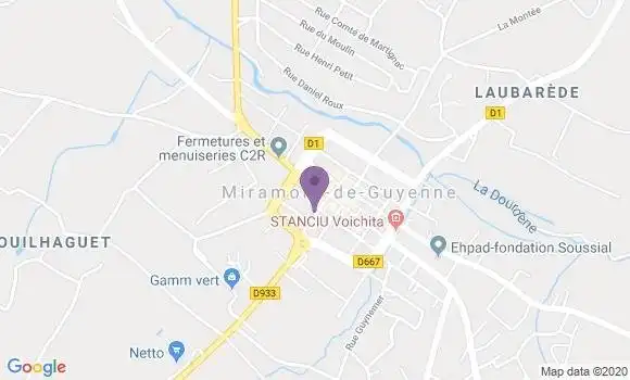 Localisation Miramont de Guyenne - 47800