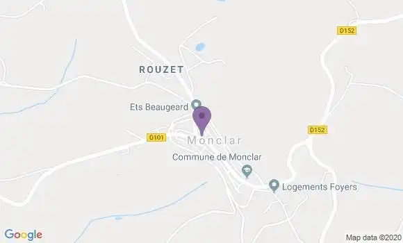 Localisation Monclar Ap - 47380