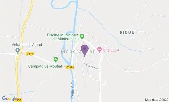 Localisation Moncrabeau Bp - 47600