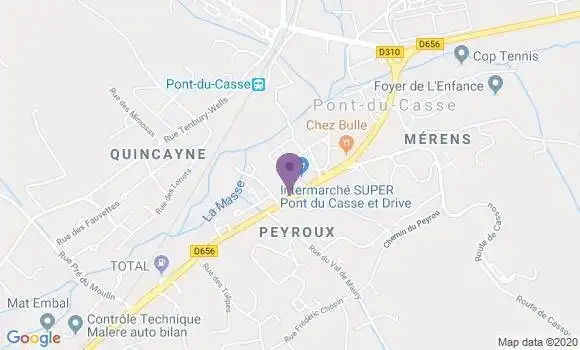 Localisation Pont du Casse - 47480