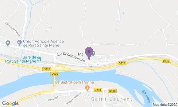 Localisation Port Sainte Marie Bp - 47130