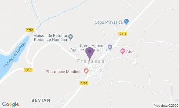 Localisation Prayssas Bp - 47360