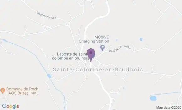 Localisation Sainte Colombe En Bruilhois Ap - 47310