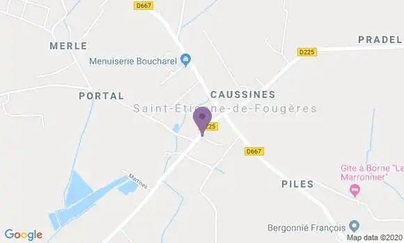 Localisation Saint Etienne de Fougeres Ap - 47380