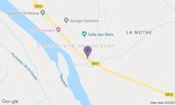 Localisation Saint Hilaire de Lusignan Ap - 47450
