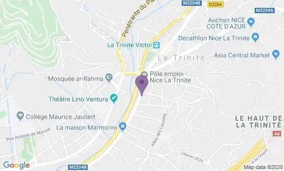 Localisation La Trinite - 06340
