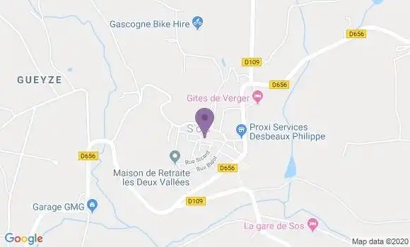 Localisation Sos Bp - 47170