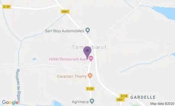 Localisation Tombeboeuf Bp - 47380