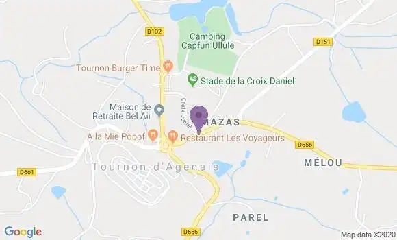 Localisation Tournon d