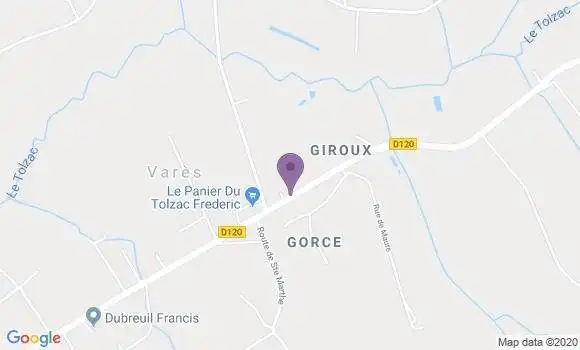 Localisation Verteuil d