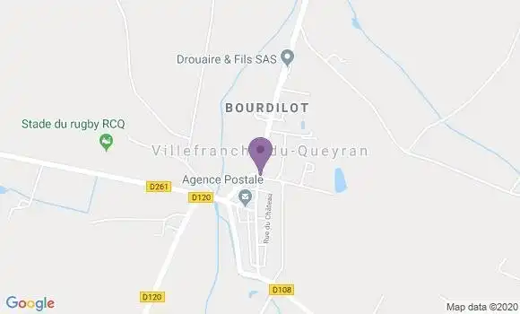 Localisation Villefranche du Queyran Ap - 47160