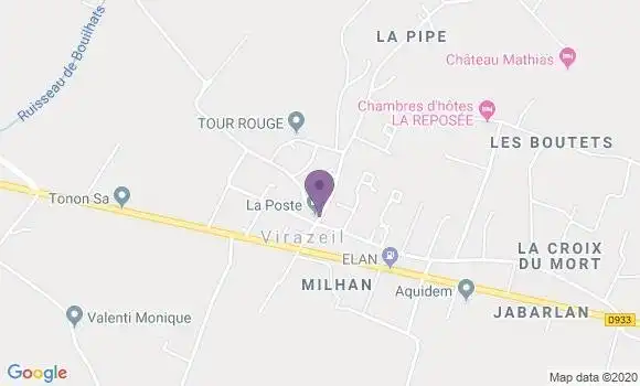 Localisation Virazeil Bp - 47200