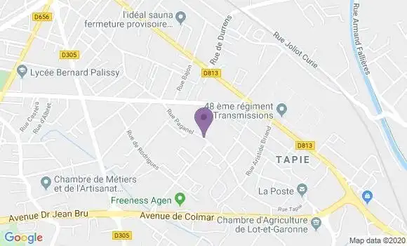 Localisation Agen Rodrigues Bp - 47000