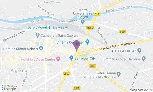 Localisation Agen Pin Bp - 47000