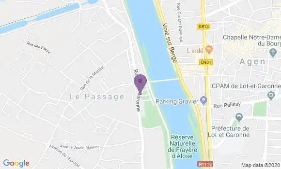 Localisation Le Passage Gambetta Ap - 47520