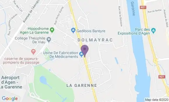Localisation Le Passage Pyrenees Bp - 47520