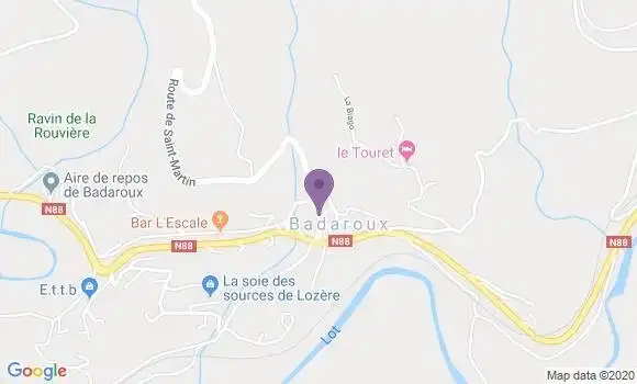 Localisation Badaroux Bp - 48000