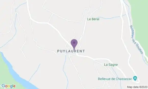 Localisation La Bastide Puylaurent - 48250