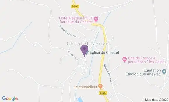 Localisation Chastel Nouvel Ap - 48000