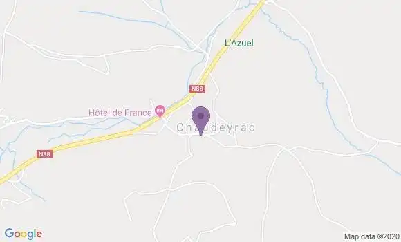 Localisation Chaudeyrac Ap - 48170