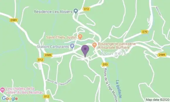 Localisation Fournels - 48310