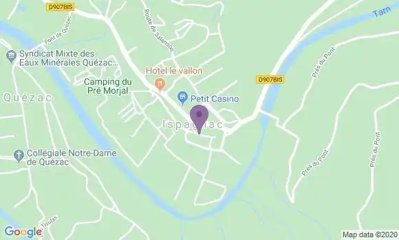 Localisation Ispagnac Bp - 48320