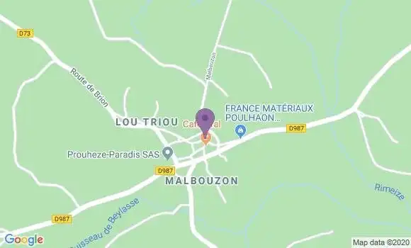 Localisation Malbouzon Ap - 48270