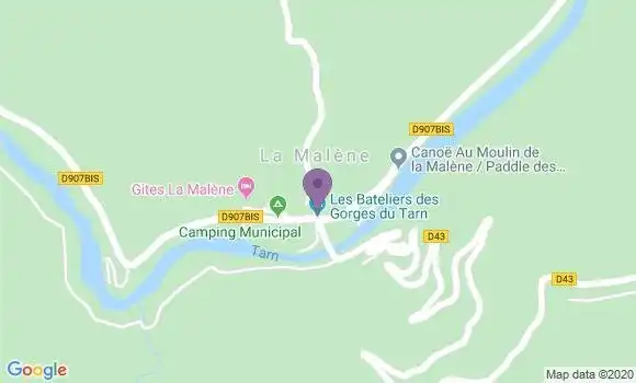 Localisation La Malene Ap - 48210