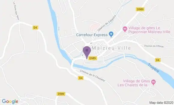 Localisation Le Malzieu Ville - 48140