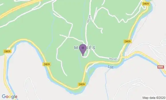 Localisation Le Monastier Pin Mories Bp - 48100