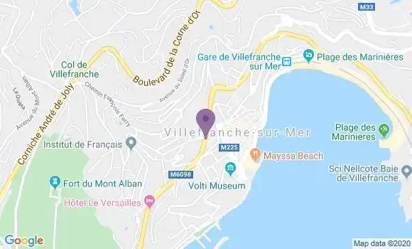 Localisation Villefranche sur Mer - 06230