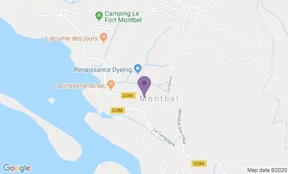 Localisation Montbel Ap - 48170