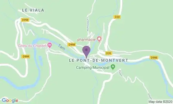 Localisation Le Pont de Montvert - 48220