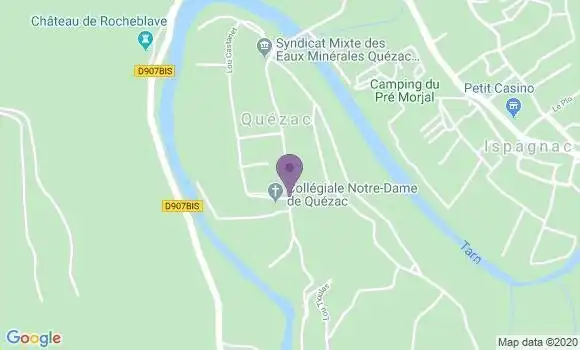 Localisation Quezac Blajoux Ap - 48320