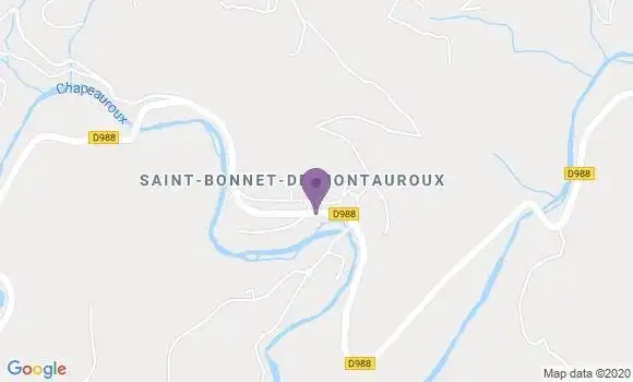 Localisation Chapeauroux Ap - 48600