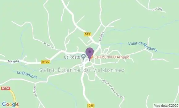 Localisation Saint Etienne du Valdonnez Bp - 48000