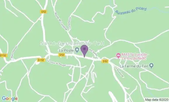 Localisation Saint Germain du Teil Bp - 48340