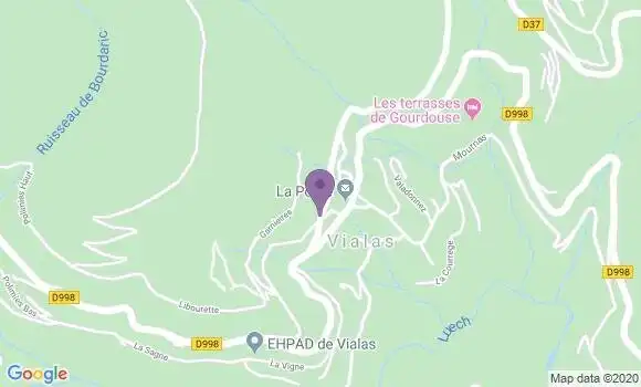 Localisation Vialas - 48220