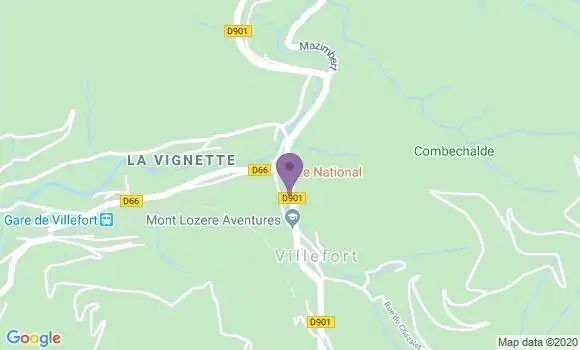 Localisation Villefort - 48800