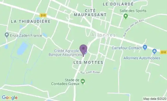 Localisation Allonnes - 49650