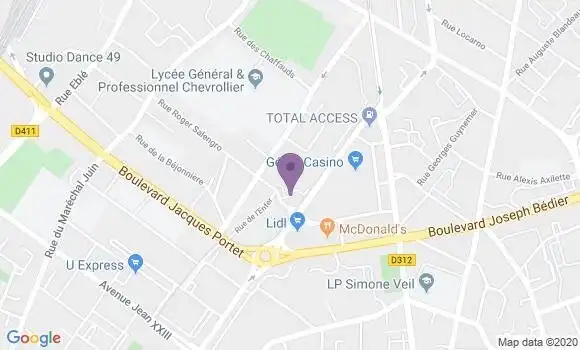 Localisation Angers Bamako - 49000