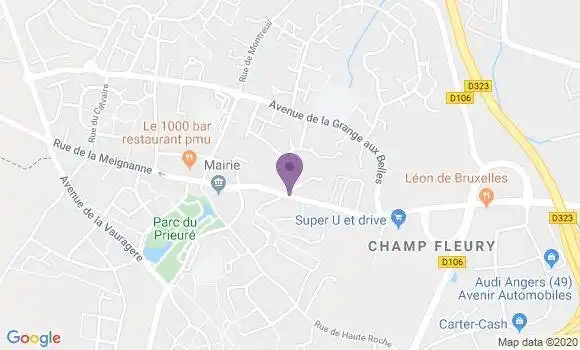 Localisation Beaucouze - 49070